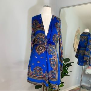NEW Royal - Cobalt Blue Print Dress